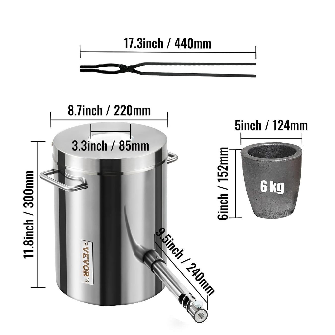 Cheminée: Propan Schmelzofen Set - 6kg - 1482°C – Neu und originalverpackt aus Wallenwil von toesstal-vertrieb 8