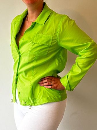 Neongrüne Übergangsjacke Grösse M, Frühling 🌸