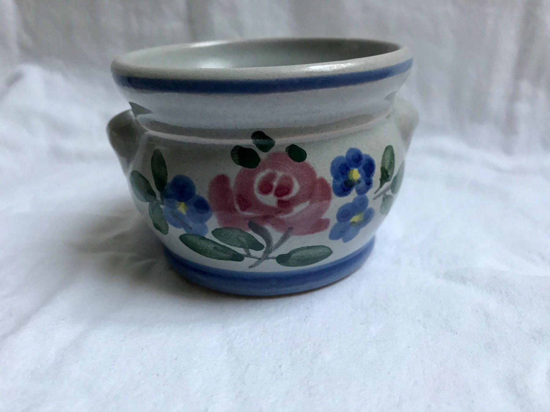 Pentole: 2 glasierte Töpfe mit Blumenmotiv – Nuovo (secondo la descrizione) da Basel venduto da Solaia28 1