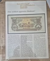 Kuriositäten auf Banknoten - Eine wirklich aggressive Note!