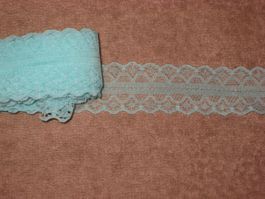 Spitzenband Polyamid mint 3cm breit