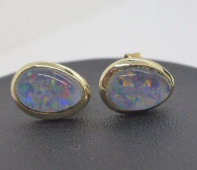 Boucles d'oreille: OPAL Ohrstecker 14kt Gold – D'occasion à Affeltrangen par SteFio88 1