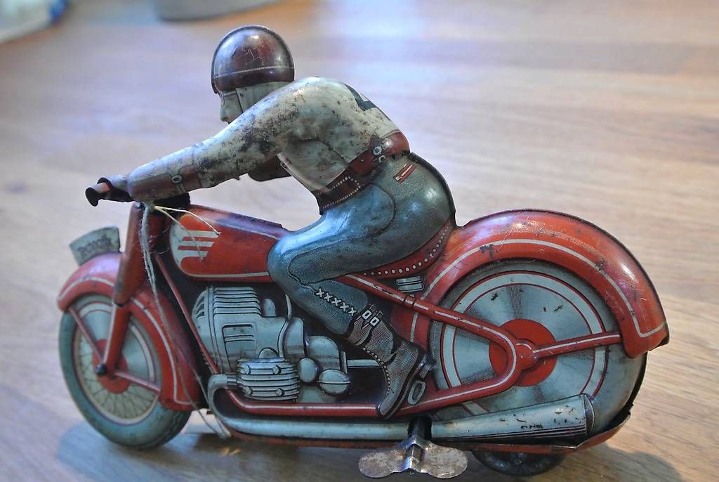 Technofix Giocattoli: Motorrad, Blechspielzeug, Technofix, 1950 – Usato da Worben venduto da Retog777