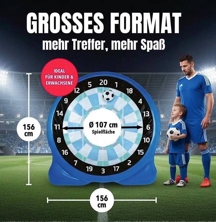 Freccette: Fussball-Dartscheibe Aufblasbar – Usato da Olten venduto da martibae