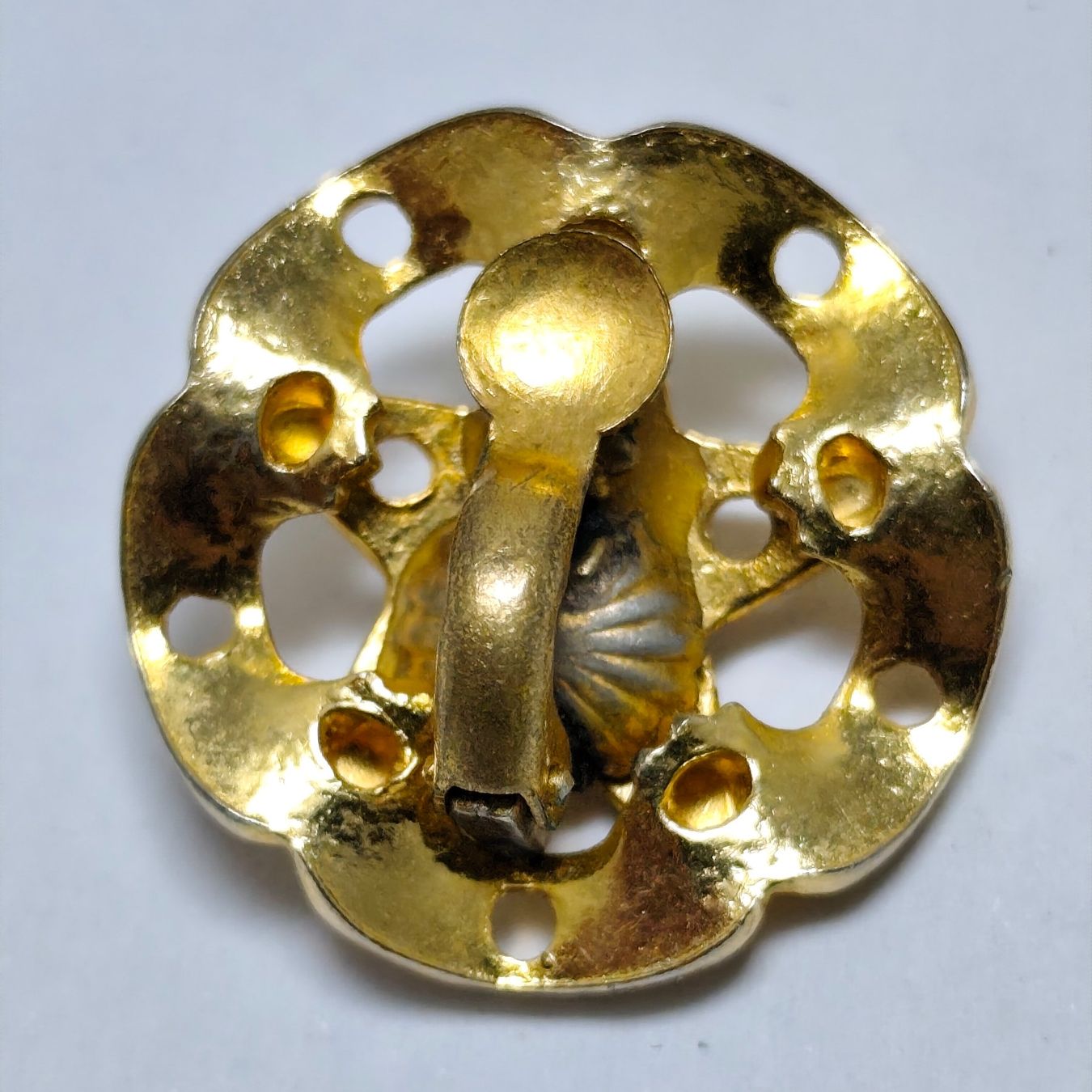 Orecchini pendenti & Orecchini a lobo: Vintage Ohrclips goldfarben mit Strass #C1 – Usato da Châtelaine venduto da Tropic.Watch2 5