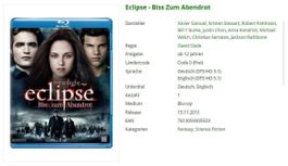 The Twilight Saga - Eclipse - Biss zum Abendrot - Blu-Ray