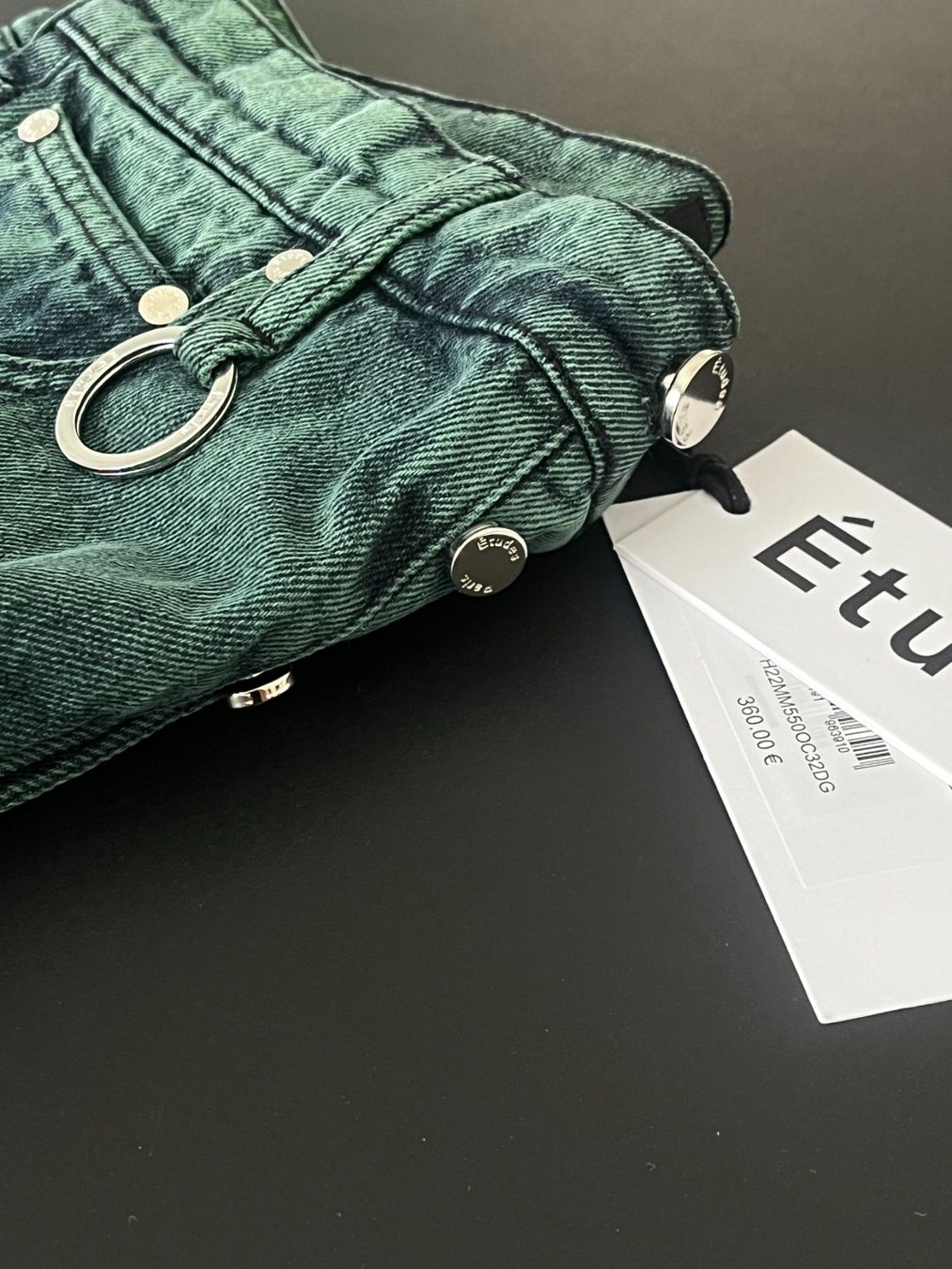 Jeans: ETUDES PANELLED DENIM GREEN – Nuovo e nell'imballaggio originale da Zürich venduto da wst_nd8z 5