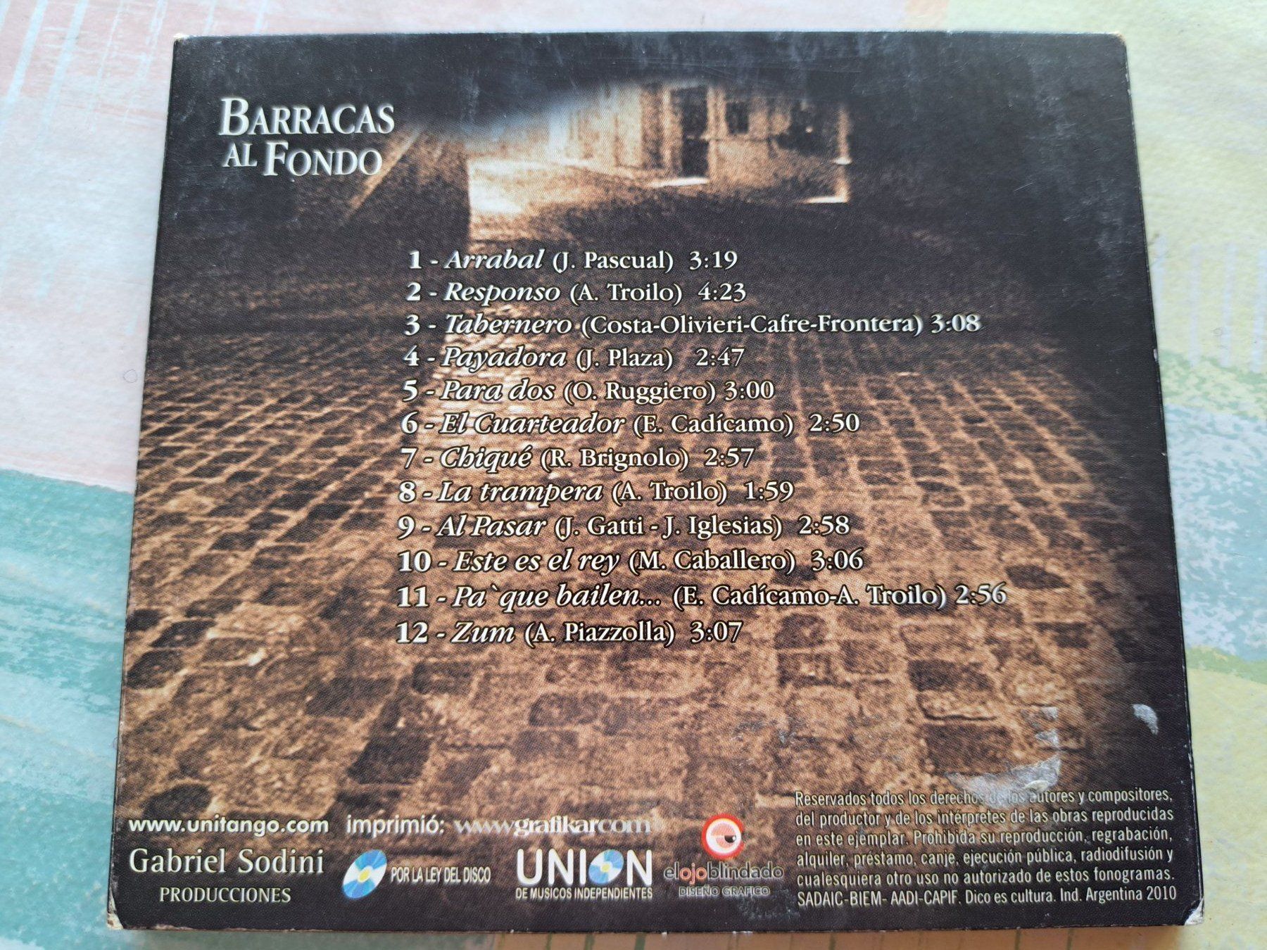 CD: Cd Sexteto Unitango - Barracas al fondo – Usato da Pully venduto da bro_n52j 1