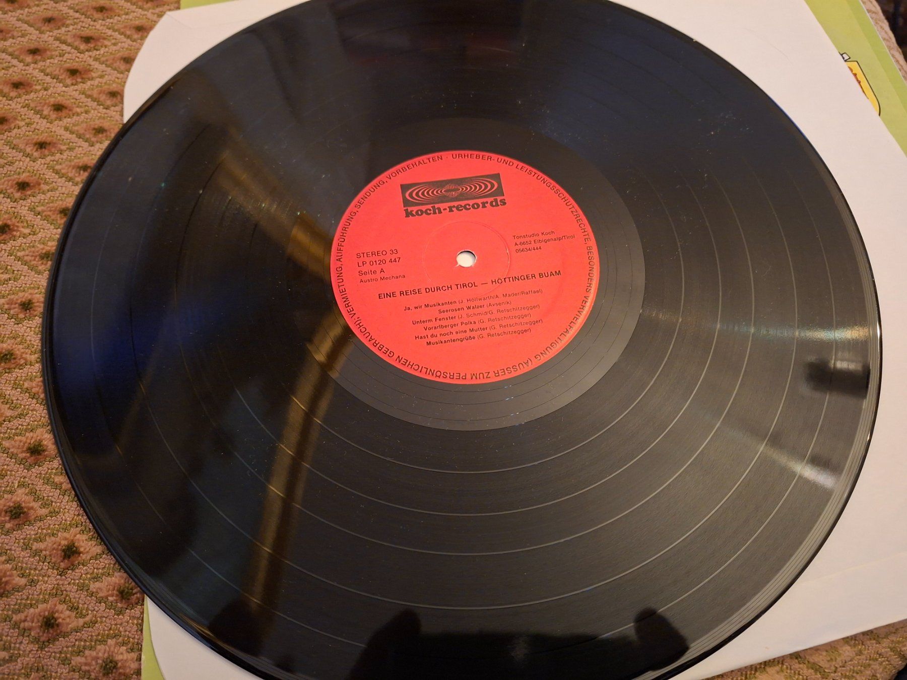 Dischi in vinile: Folk LP - Höttinger Buam - Eine Reise durch Tirol – Usato da Bernex venduto da Wannabehasbeen01 5