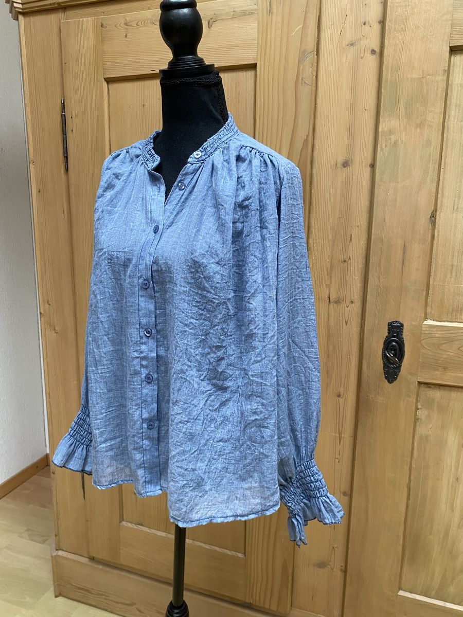 Nile Blusen: Bluse Nile Intuition Paris blau Gr.M – Neu und originalverpackt aus Buochs von H16 1