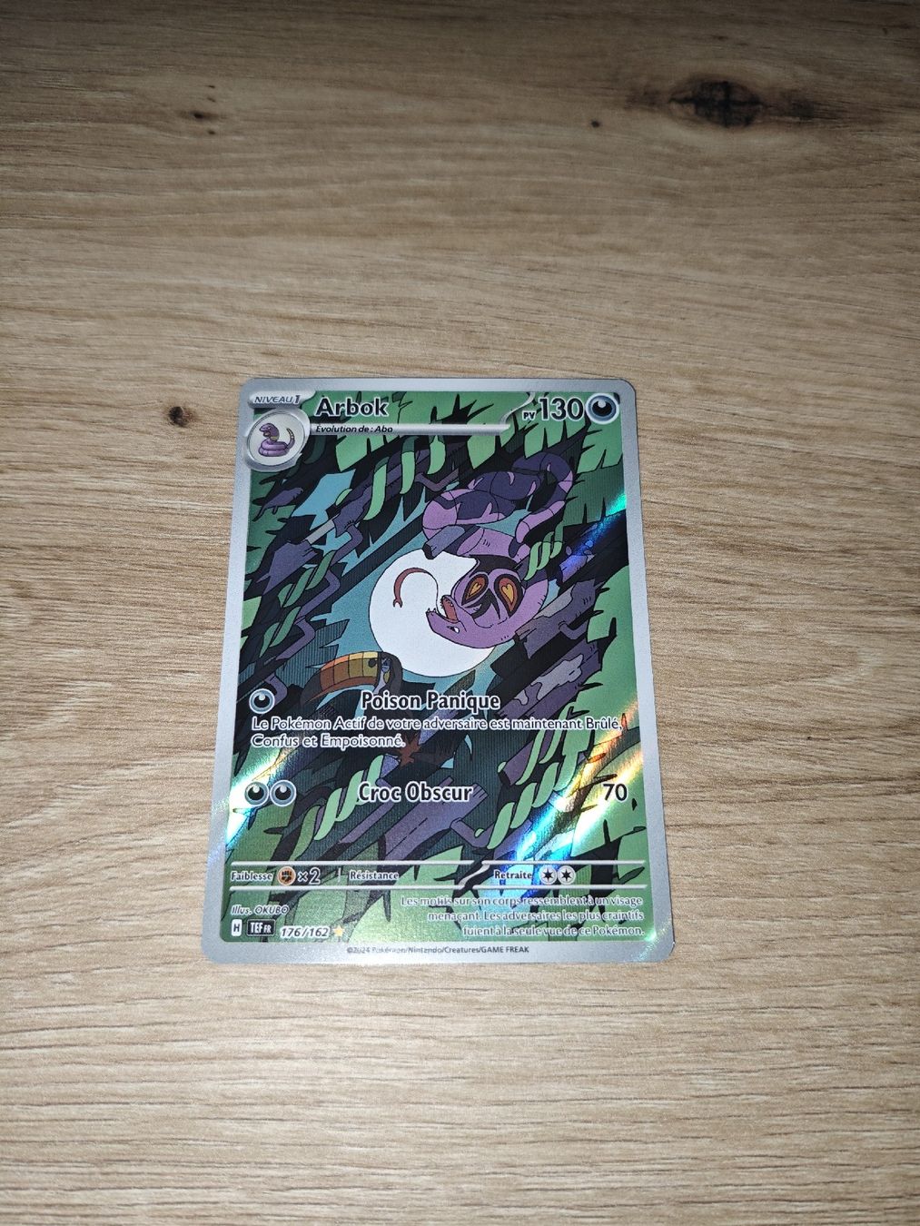 Pokémon Carte collezionabili: Arbok FR 176/162 Forces Temporelles – Nuovo e nell'imballaggio originale da Develier venduto da Ant_ckl5