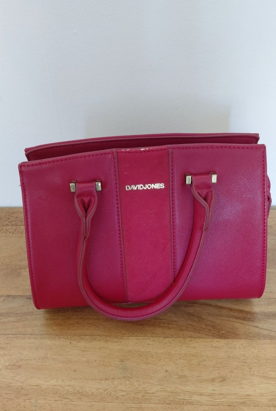 David Jones Borse da donna: David Jones Handtasche rot Leder Optik klein – Usato da Horgen venduto da zur_jq85 1