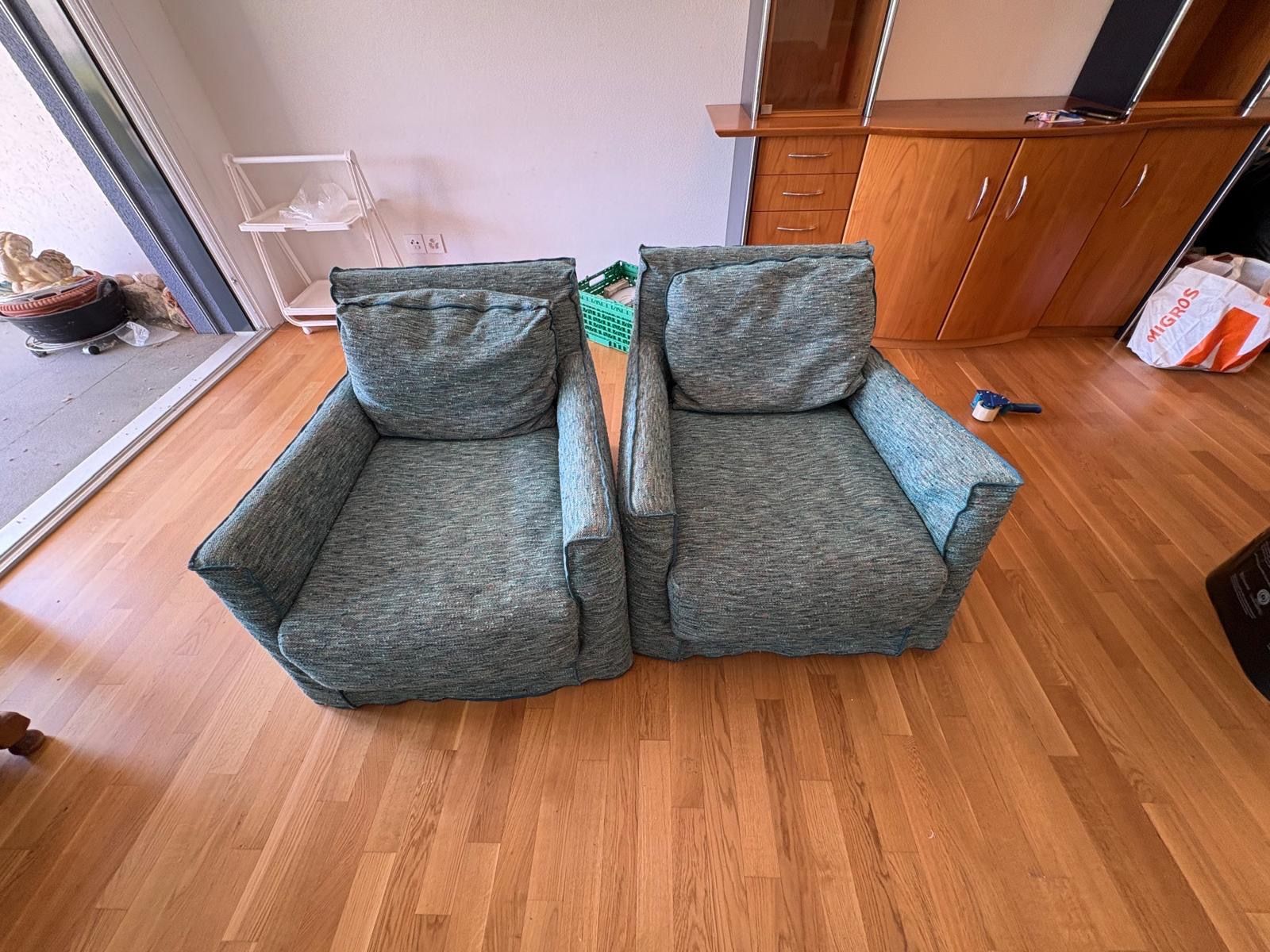 Sofas: Gervasoni Sofa-Set – 3-teilig – Gebraucht aus Klingnau von Umweltklinik 3