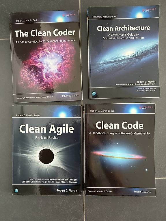 Bücher: Clean Code Reihe Robert C. Martin, 4 Bücher englisch – Gebraucht aus Buchs AG von herzo1