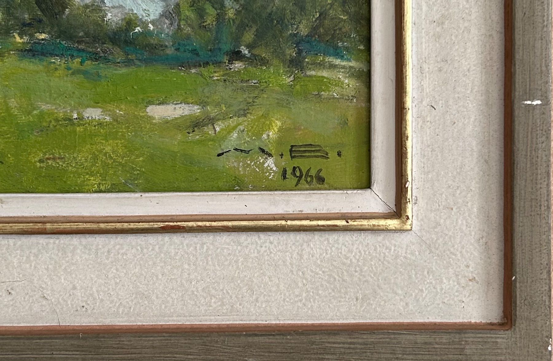 Dipinti: Seelandschaft, M. B. 1966, Ölgemälde – Usato da Turgi venduto da dewi2003 1