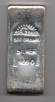 (596) Silberbarren 500 g, AL Gaith, Guss, stgl