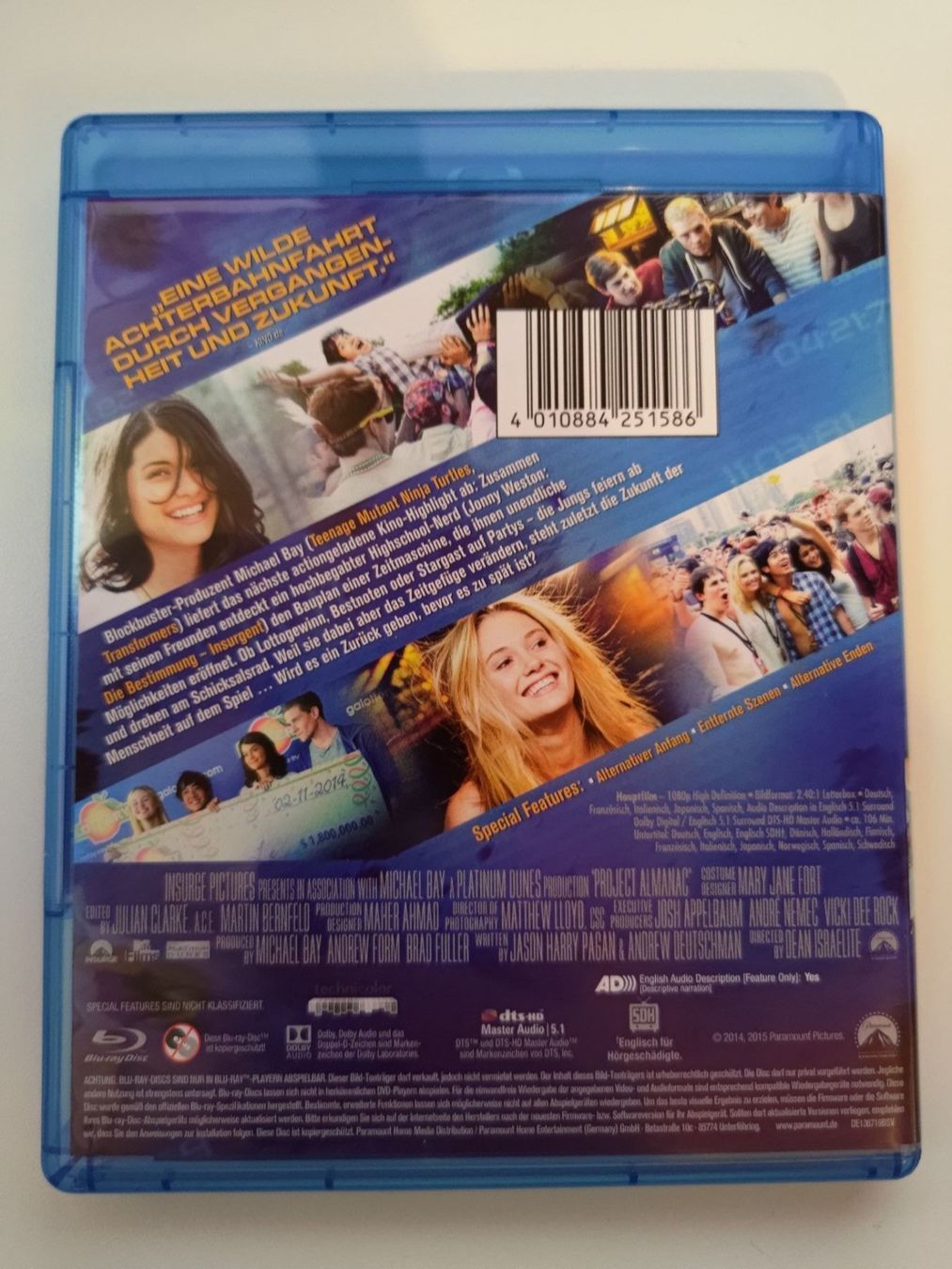 Tutti i DVDs: Project Almanac – Usato da Liestal venduto da Kratzilla 2