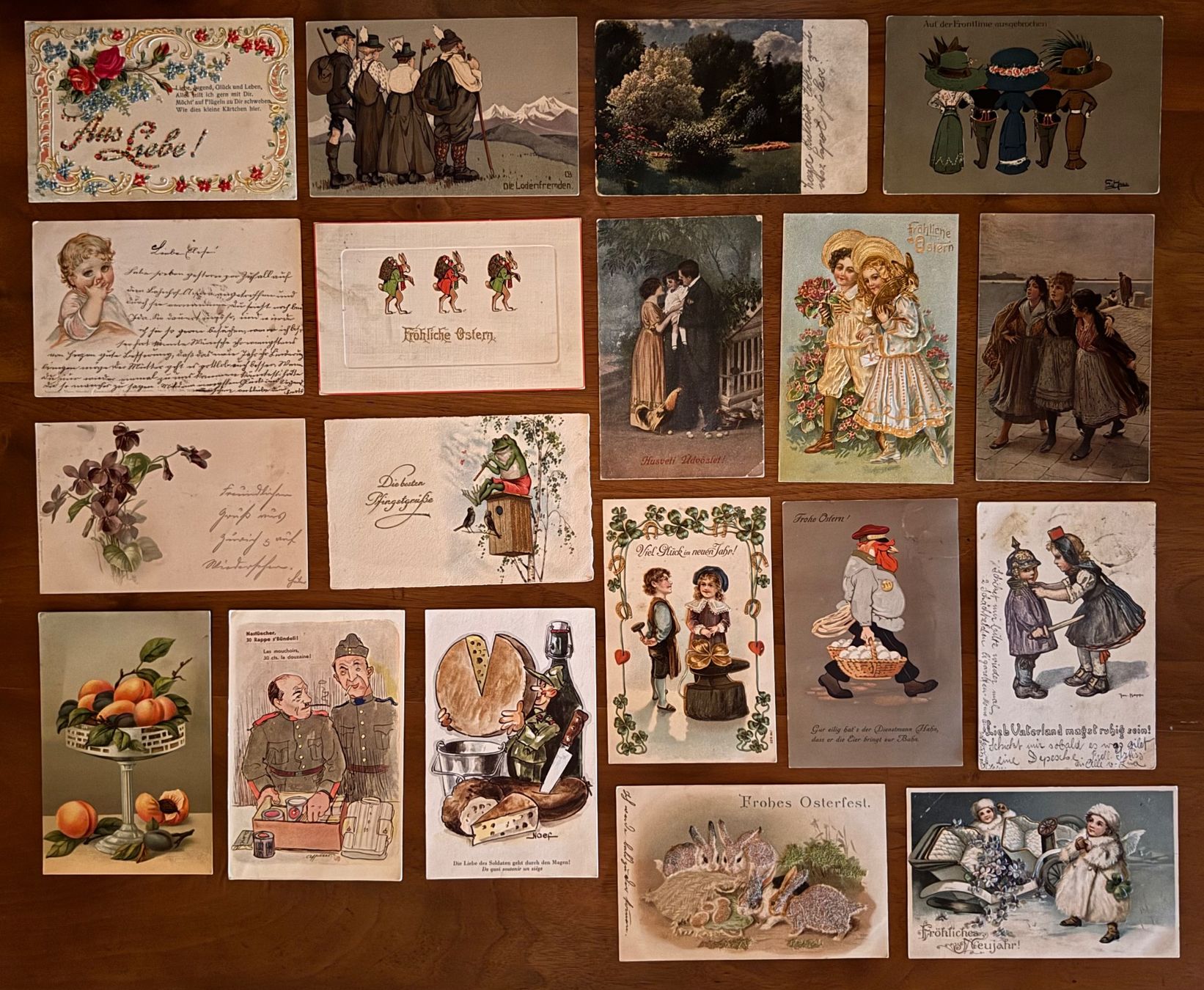 Cartoline postali: 19 Stück Alte Postkarten – Usato da Andwil SG venduto da Ariisa1234