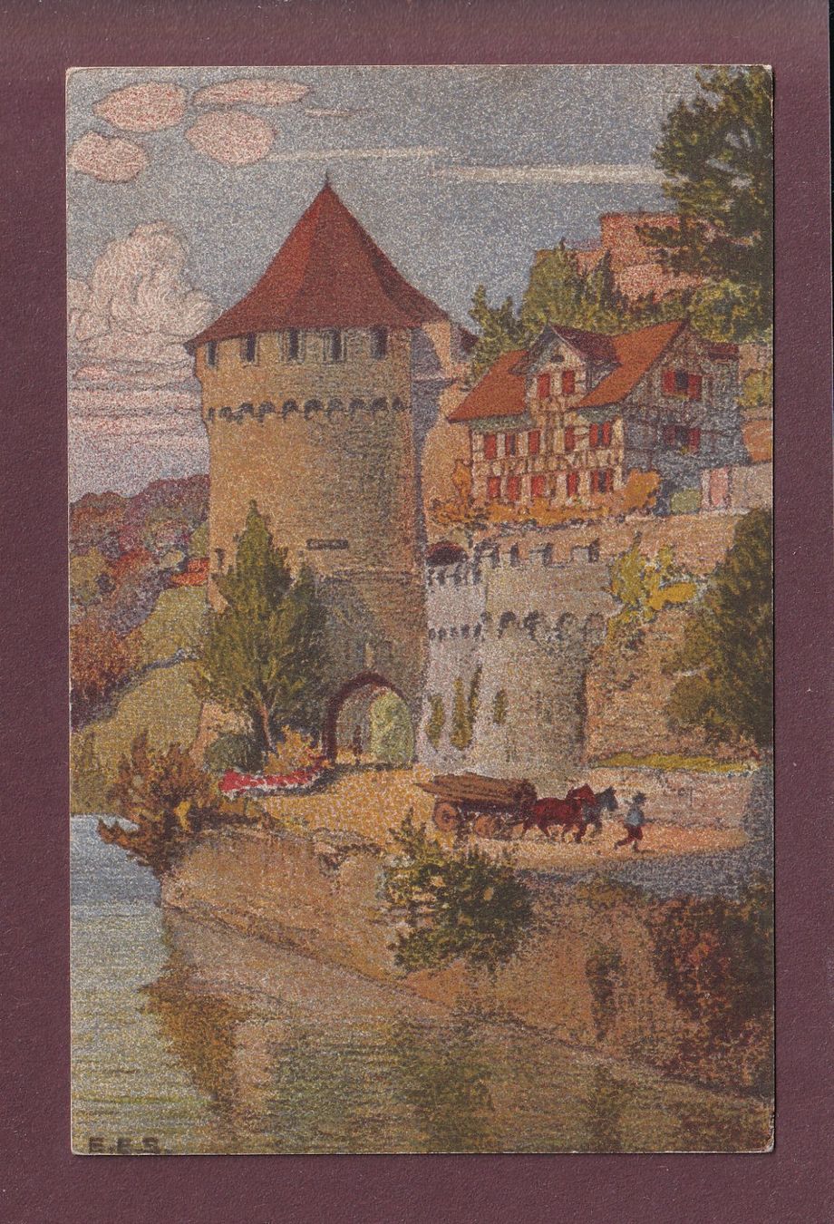 Cartoline postali: LUZERN - Nölliturm – Usato da Pully venduto da nicecards