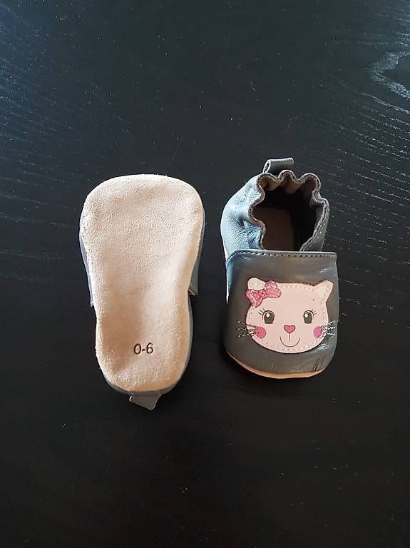 Schuhe für Jungen: Baby-Echtlederfinken - Grösse 0-6 Monate – Neu (gemäss Beschreibung) aus Rotkreuz von Blubberli1