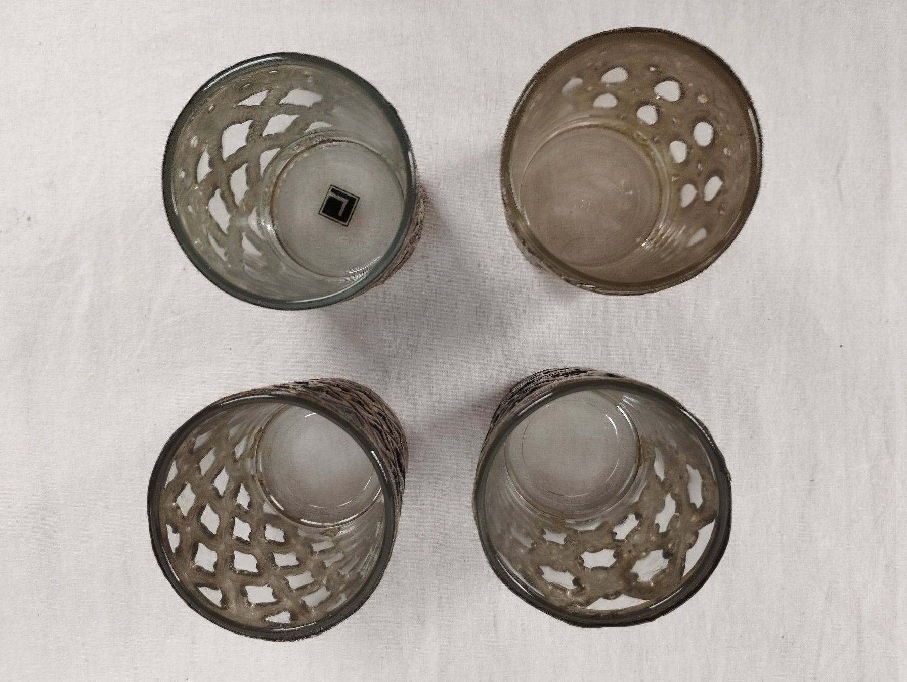 Bougeoirs: Windlichthalter Glas/Metall 4 Stk. – D'occasion à Schübelbach par Restwert_Schubelbach 6
