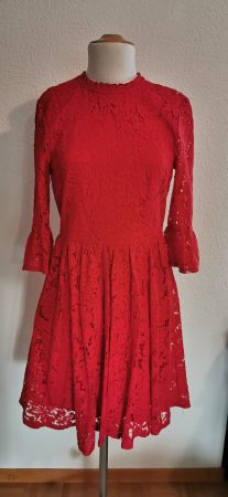 rotes Spitzenkleid XS, Vero Moda, neu