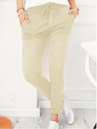 NEUE moderne hellbeige Hose Gr. S - 226363
