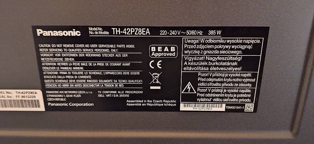 Appareils TV: TV Panasonic 42" – D'occasion à Les Hauts-Geneveys par Gillouone 2
