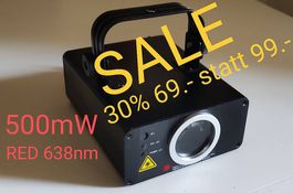Mini Partylaser Rot 500mW 638nm dmx