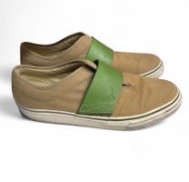 Puma Golf Sneaker Leinen beige-grün Gr. 37 Sommer 🍟