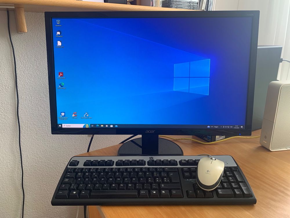 Komplett PC mit Tastatur/Maus + Bildschirm - Betriebsbereit (Gebraucht ...