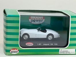 GB1- Model Power Jaguar XK 120 weiss
