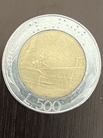 Italie, 500 Lire 1987, testa média firma piccola