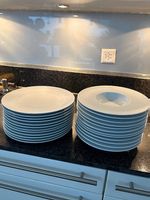 Pasta-,Salatteller und Essteller weiss (24 Stk,)