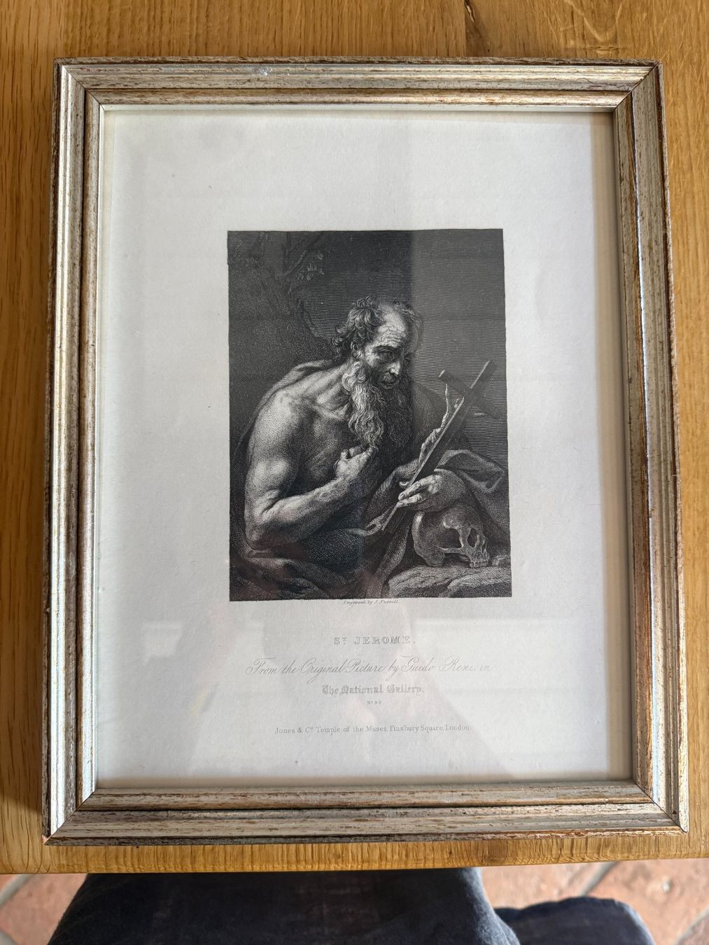 Gravures: Gerahmte Kupferstich "St. Jerome" – D'occasion à Castel San Pietro par Cabbio33