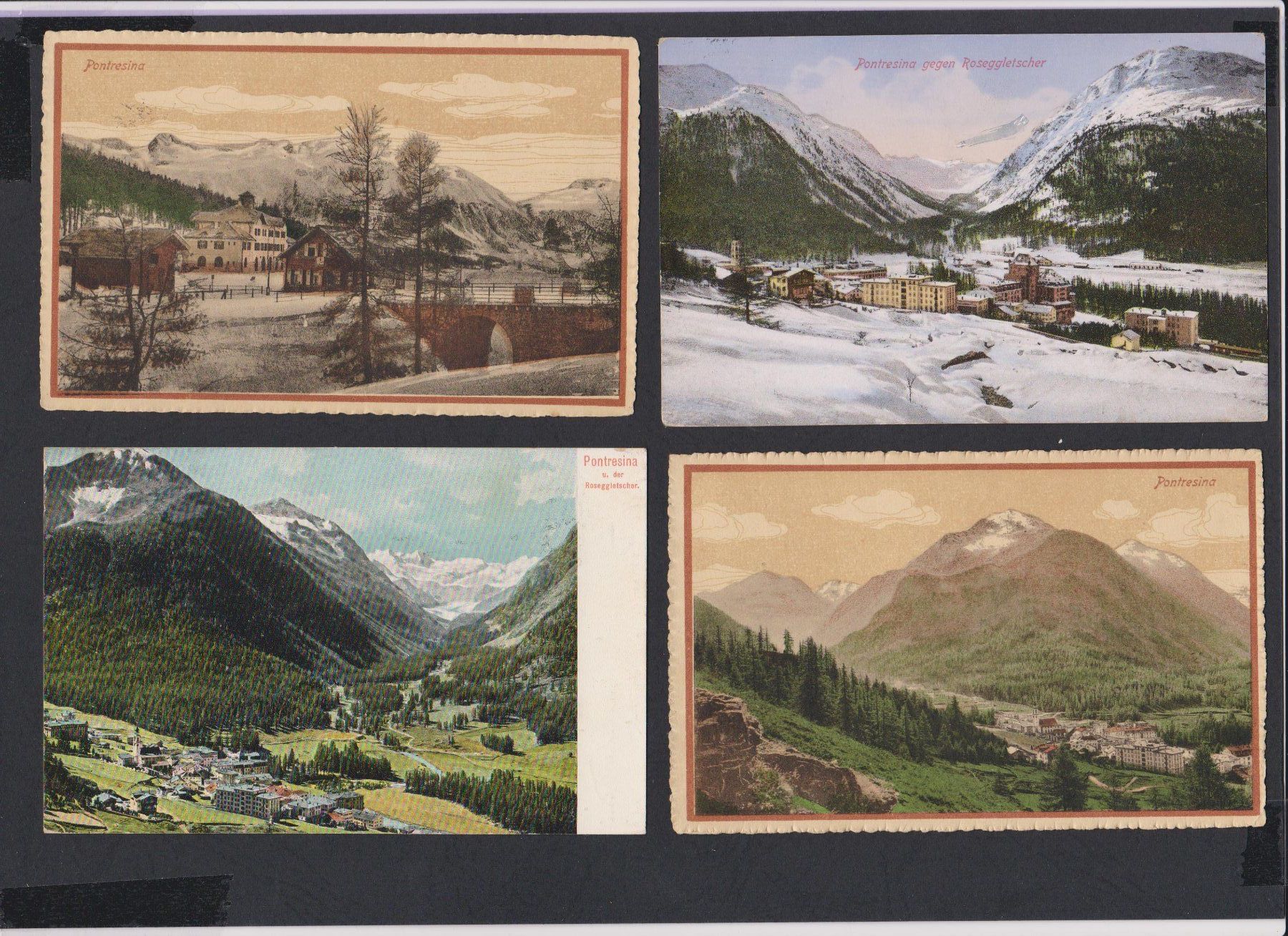 Cartoline postali: Pontresina   :   Sammlung von über 40  alten Ansichtskarten – Usato da Vitznau venduto da Ropaku 1