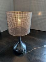 Tischlampe Strass Silber Chrom Glänzend