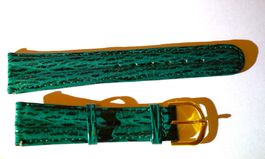 Uhren Lederarmband Grün 20mm