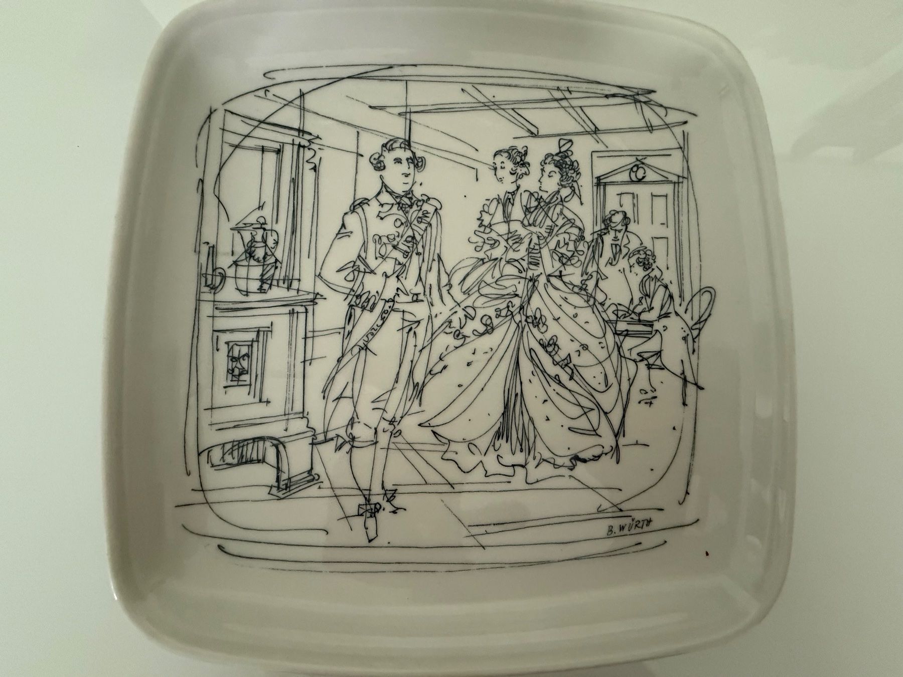 Tutte le decorazioni: 6 Teller "Langenthal" Bildergeschichte "Schloss Wildegg" – Usato da Pfäffikon SZ venduto da Smile6870 3
