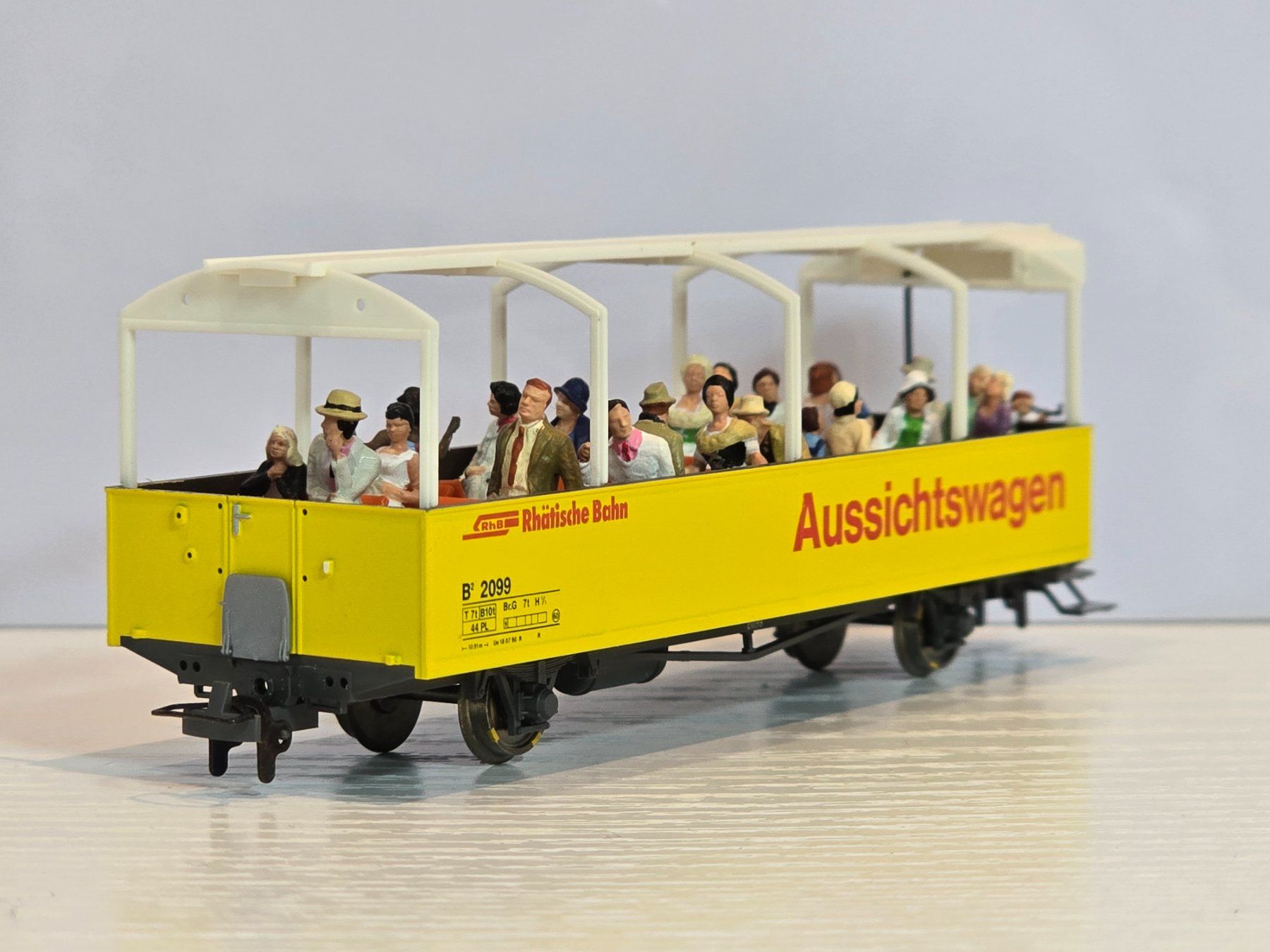 Bemo Modellini di ferrovie: Bemo, 3280109, RhB, Aussichtswagen, gelb, Vitrine – Nuovo (secondo la descrizione) da Kloten venduto da Nicola2 5