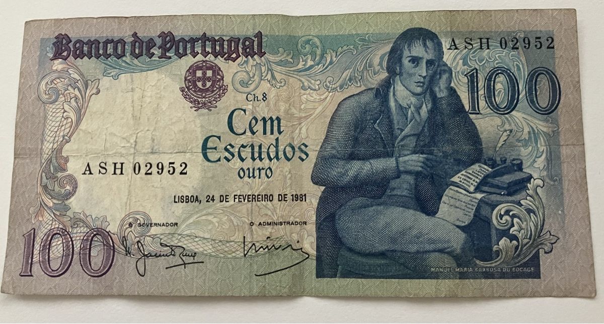 Banconote: Portugal 100 Escudos 24.02.1981 – Usato da Algetshausen venduto da Carrhard