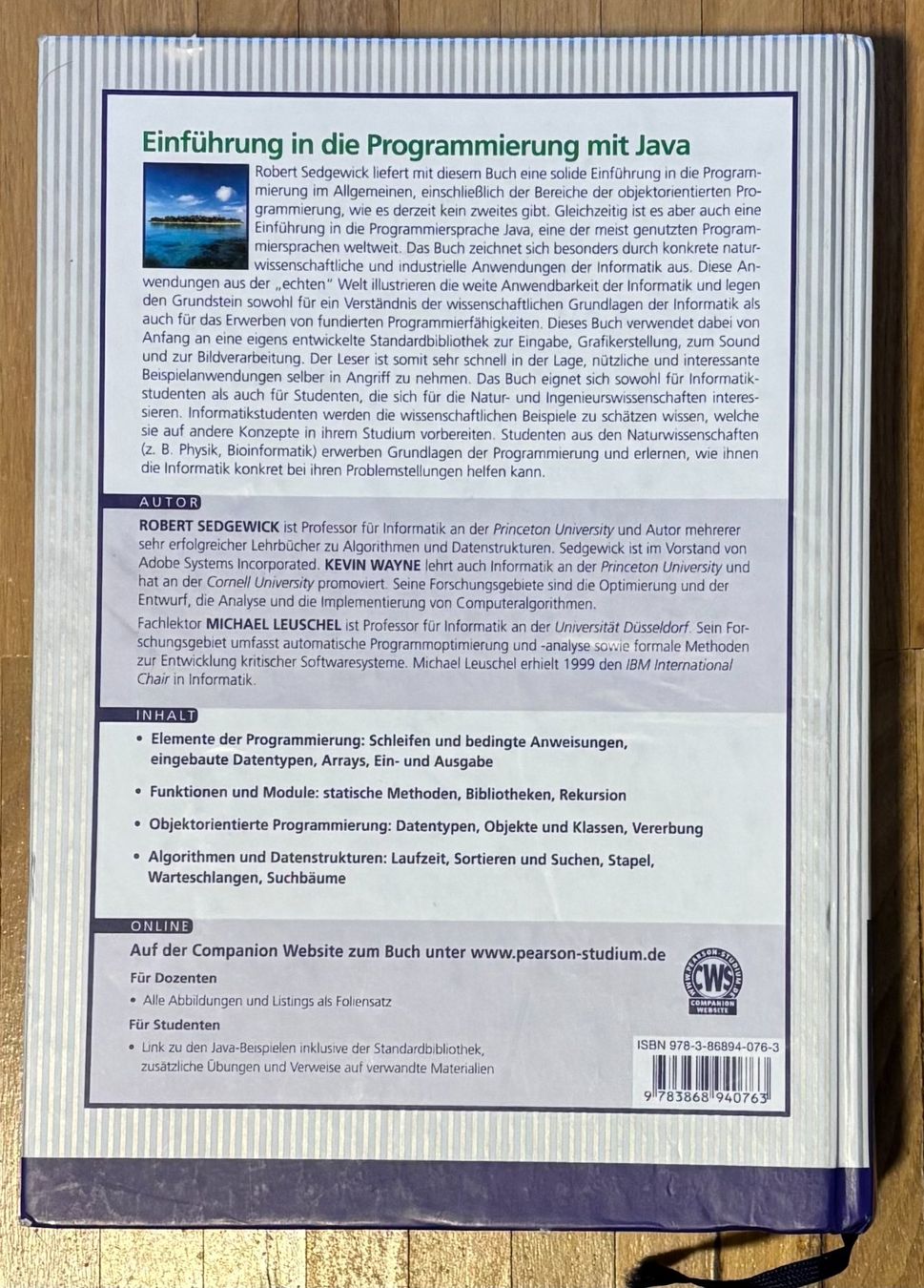 Bücher: Einführung in die Programmierung mit Java, Sedgewick – Gebraucht aus Zürich von  1