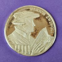 Feinsilbermünze (AG 999) Historia Helvetica - Ulrich Zwingli