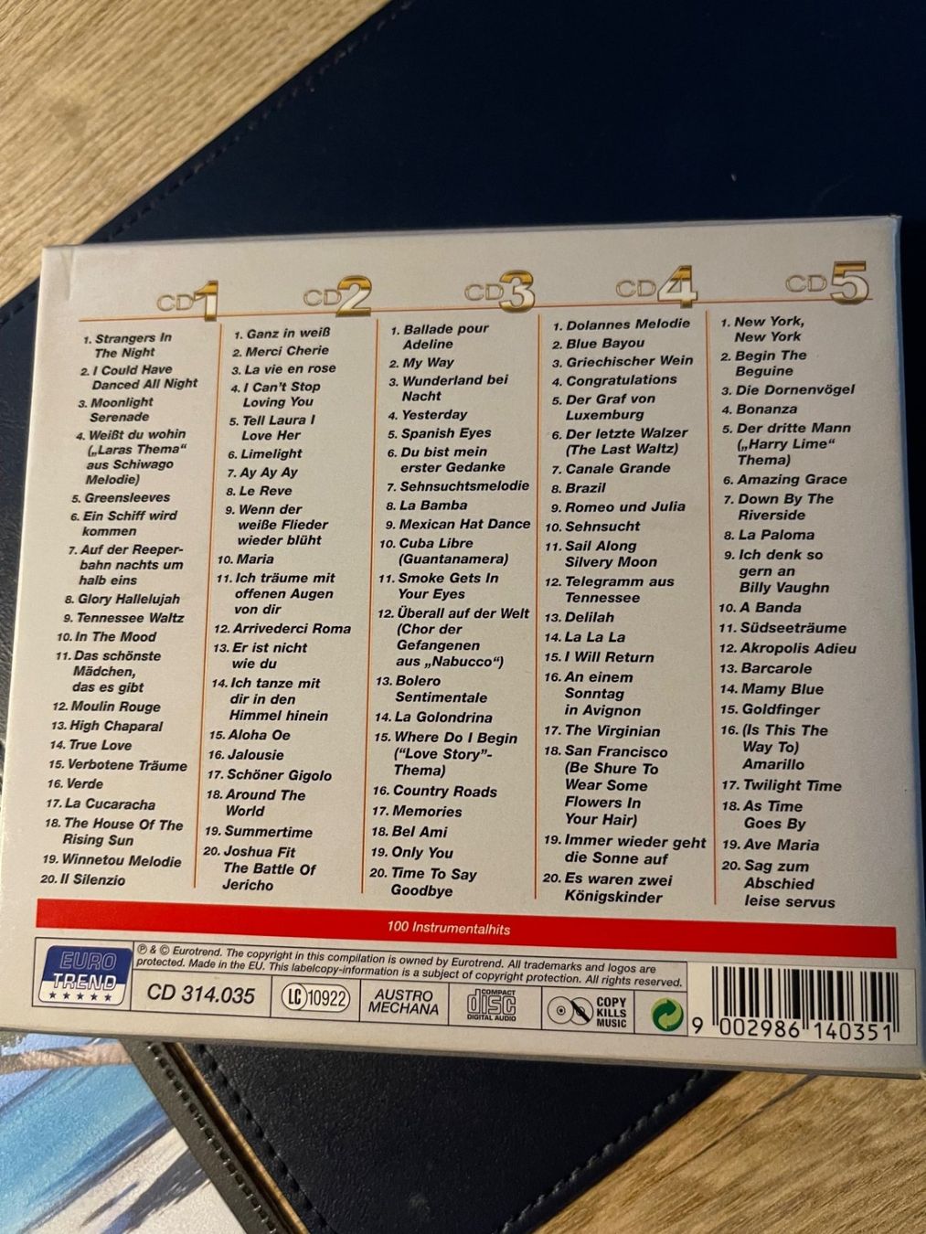CDs: 5 CD Box - 100 Hits Instrumentaux 🎶 – Gebraucht aus Versoix von Jolicoeur71 1