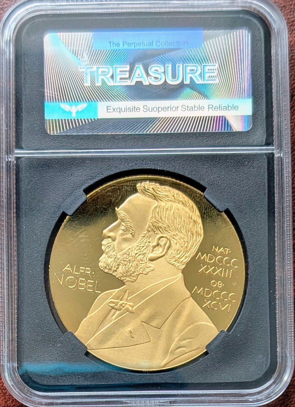 Medaglie: Alfred Nobel Medaille**Replica/polierte Platte – Nuovo e nell'imballaggio originale da Hittnau venduto da stamps_and_coins