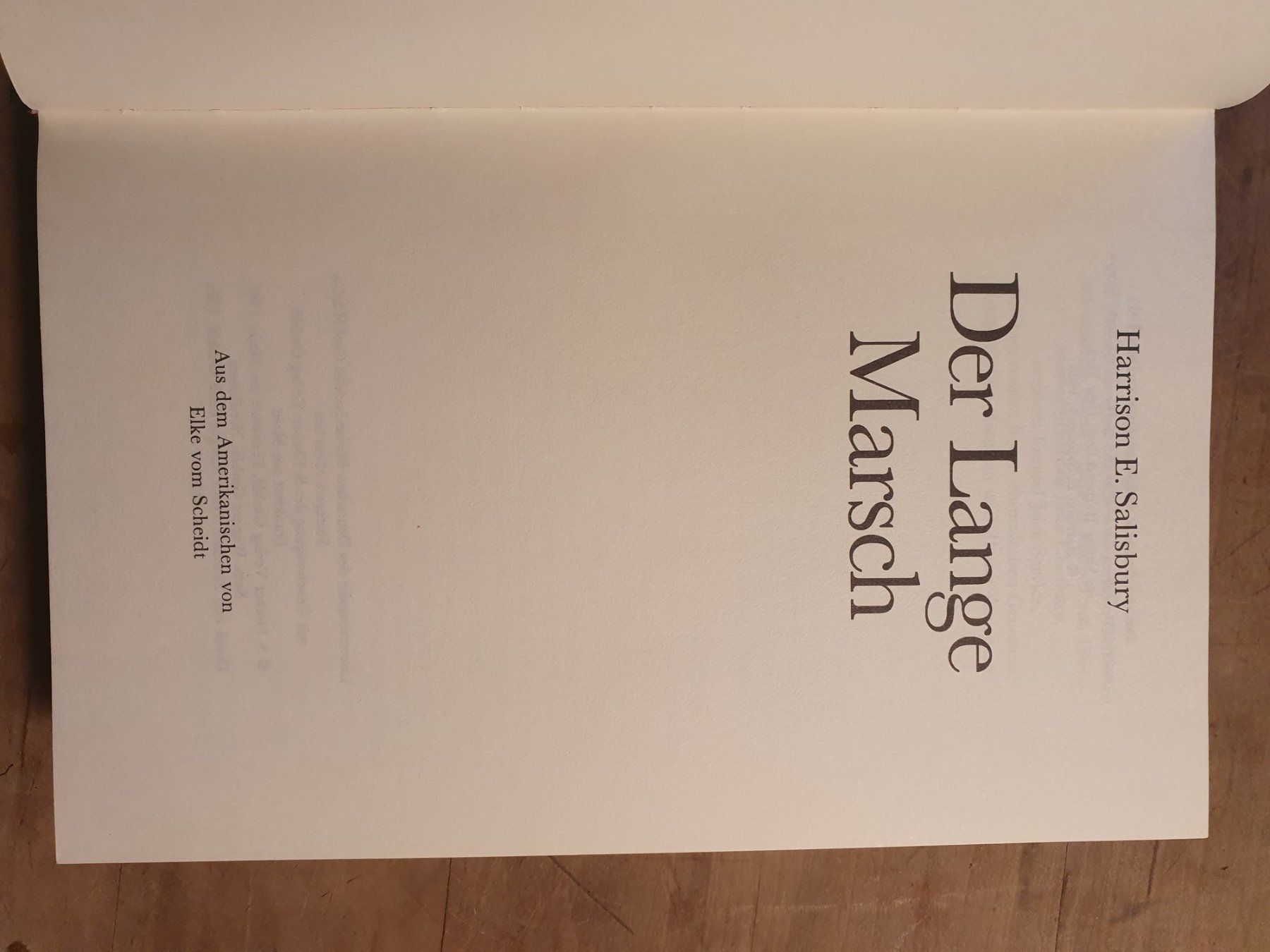 Libri: Der lange Marsch Harrison E. Salisbury – Usato da Zürich venduto da loosebone 2