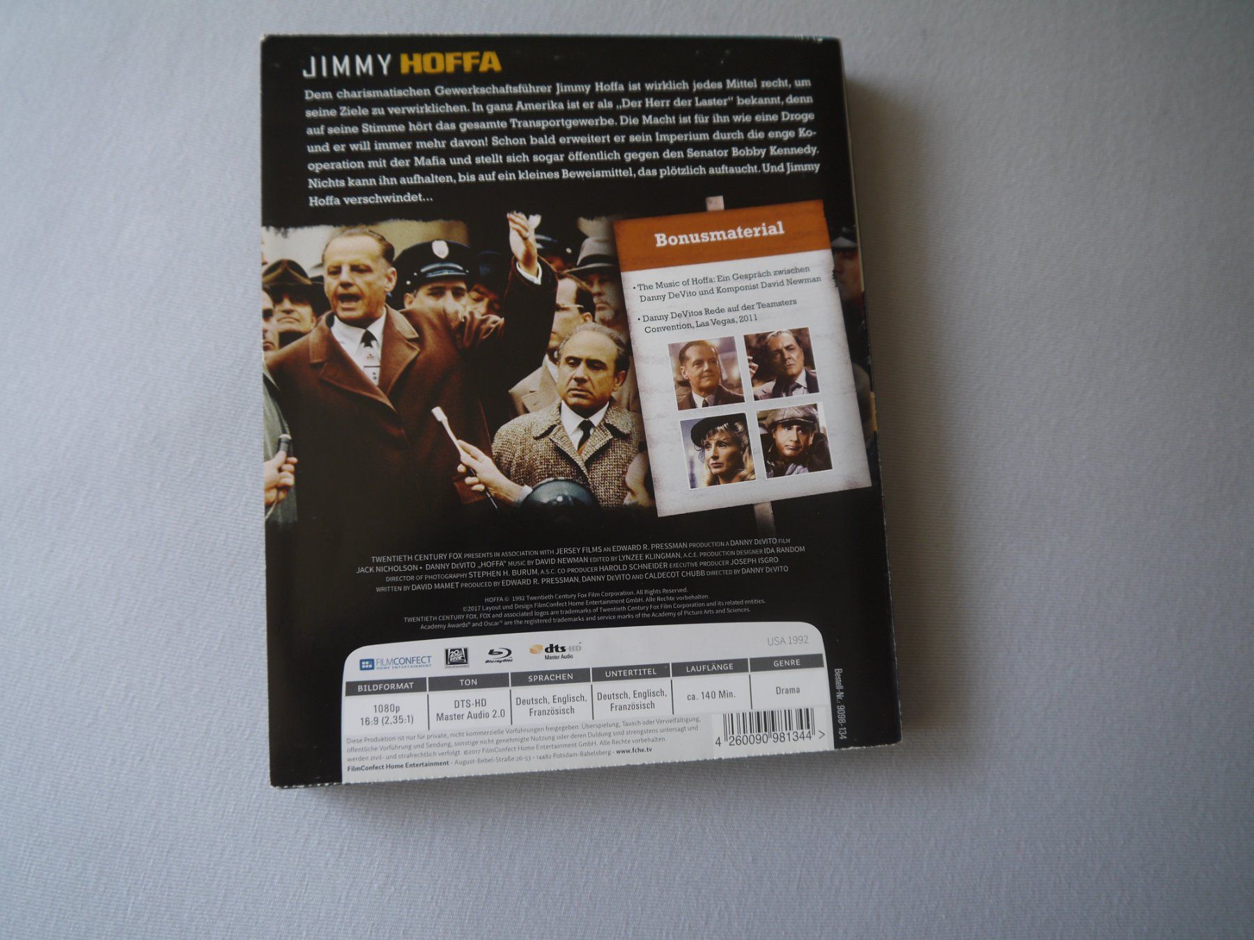 Tutti i DVDs: Jimmy Hoffa(1992) - Jack Nicholson/Danny DeVito -Blu Ray – Usato da Hagendorn venduto da Blaf 2