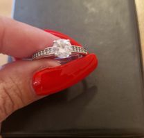 Bague swarovski argentée taille 65