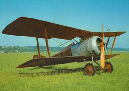 Flieger Flugzeug Hanriot HD 1 Doppeldecker  A4 Foto (Motiv)