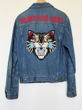 Gucci Blind For Love Embroidered Denim Jacket IT50 (M/L)